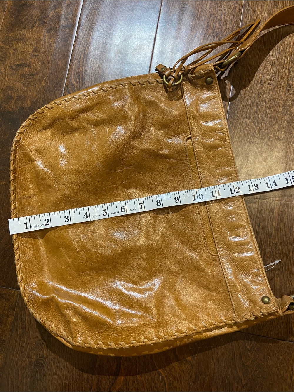 Hobo tan braid leather shoulder bag - Picture 2 of 12